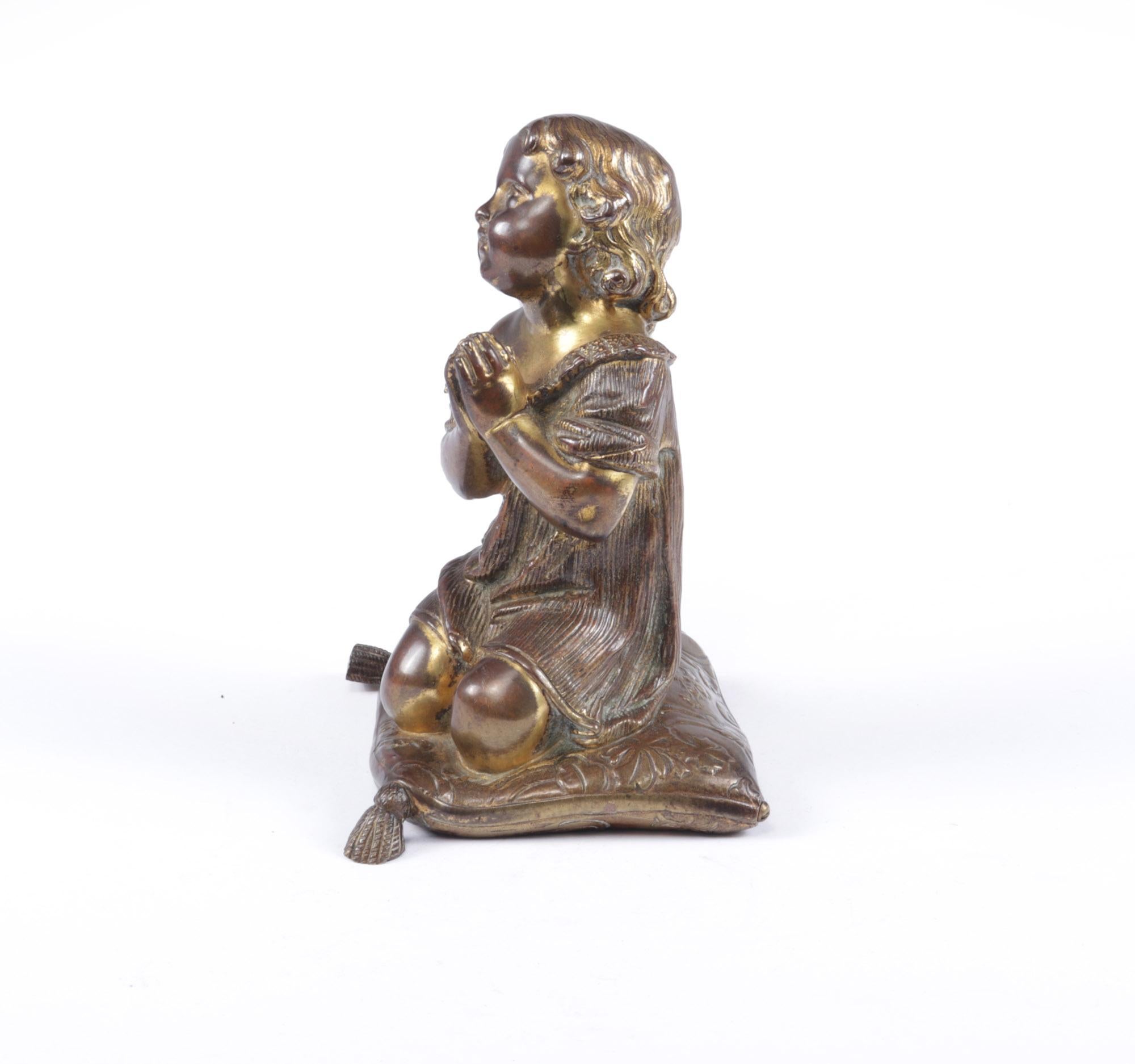 Italian Gilt Bronze Cherub, c1860 For Sale 1