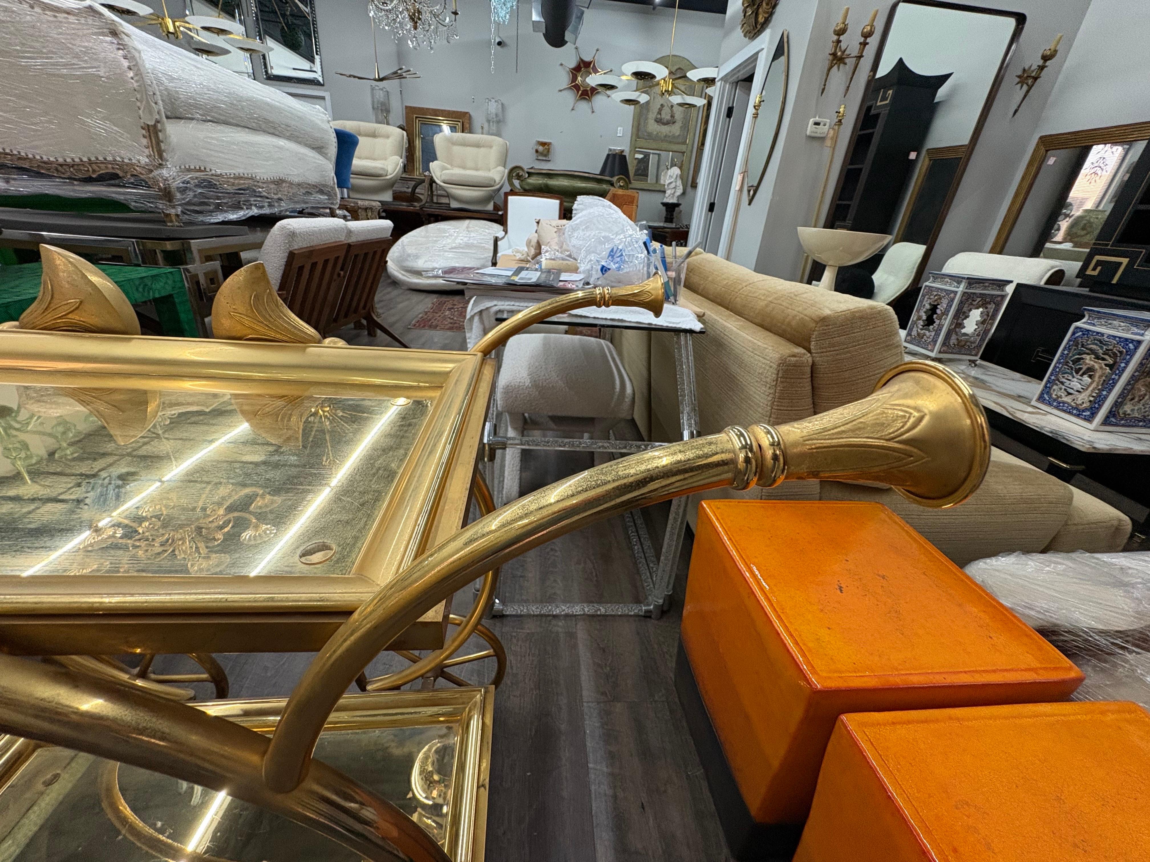 Italian Gilt Bronze Serving Cart For Sale 4