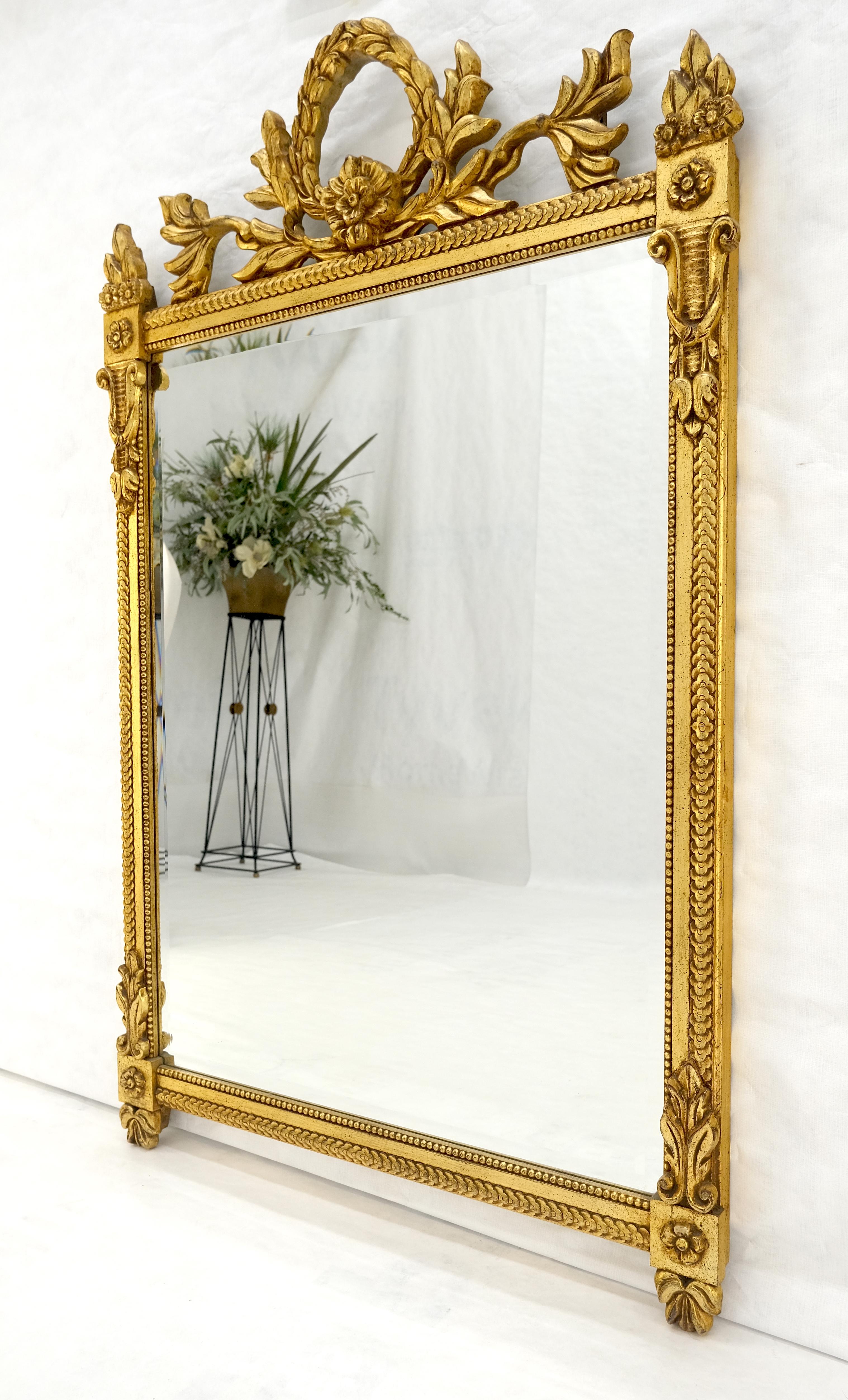Italian Gilt Gesso Fine Gold Wall Mirror 53x38 Rectangle MINT! in vendita 4