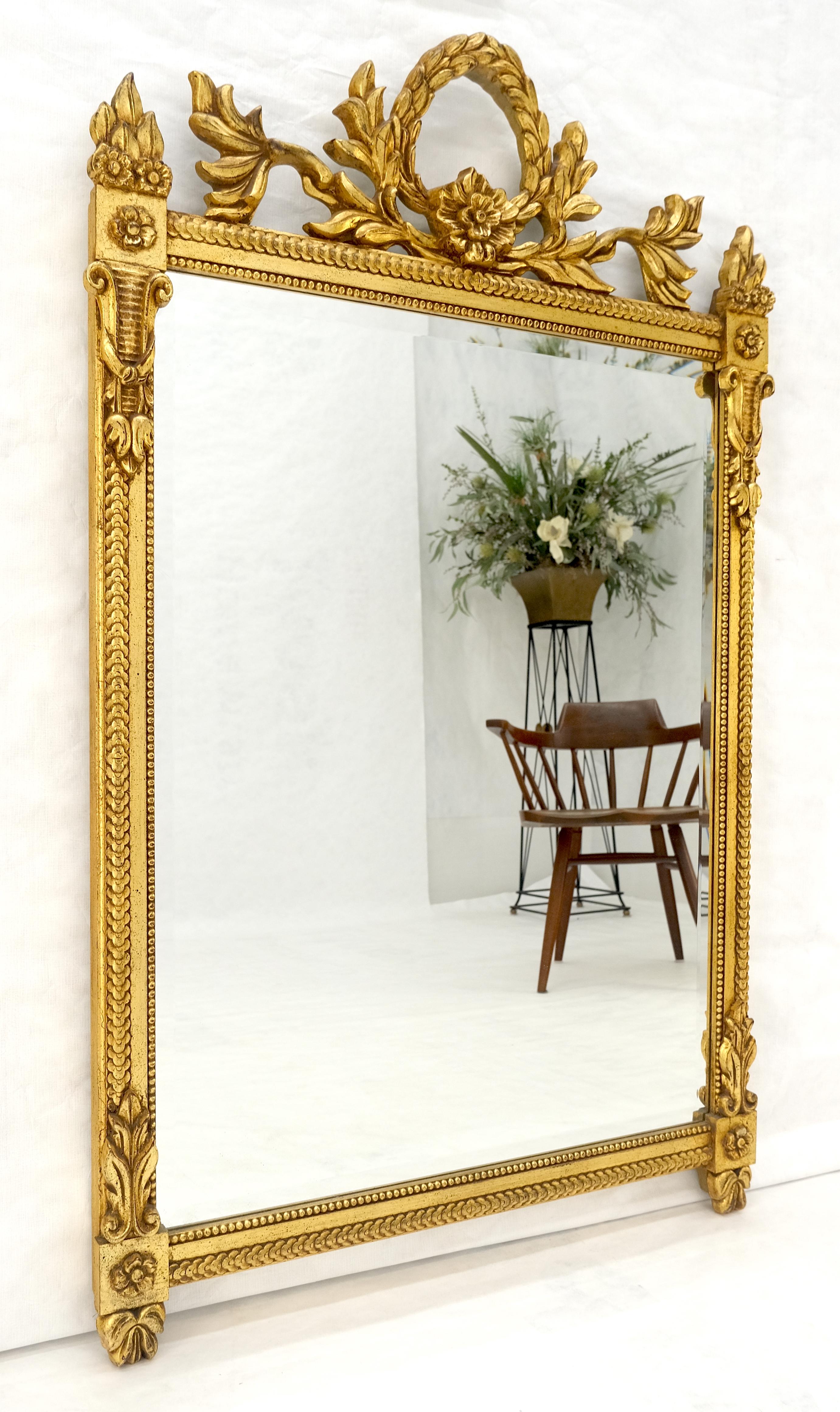 Italian Gilt Gesso Fine Gold Wall Mirror 53x38 Rectangle MINT! in vendita 5