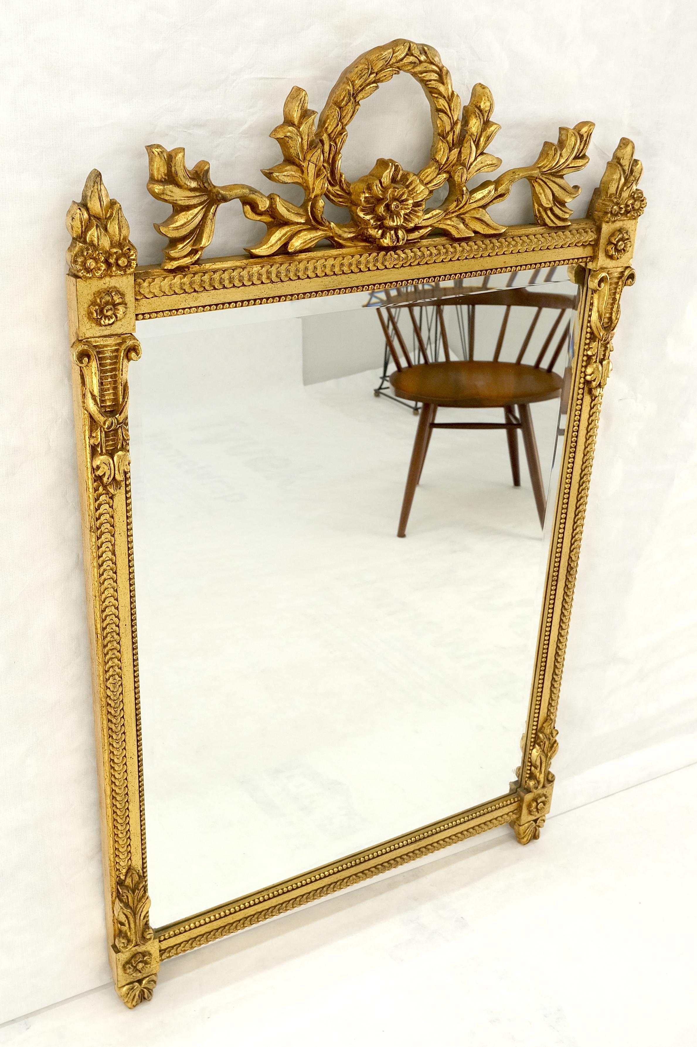 Italian Gilt Gesso Fine Gold Wall Mirror 53x38 Rectangle MINT! in vendita 6