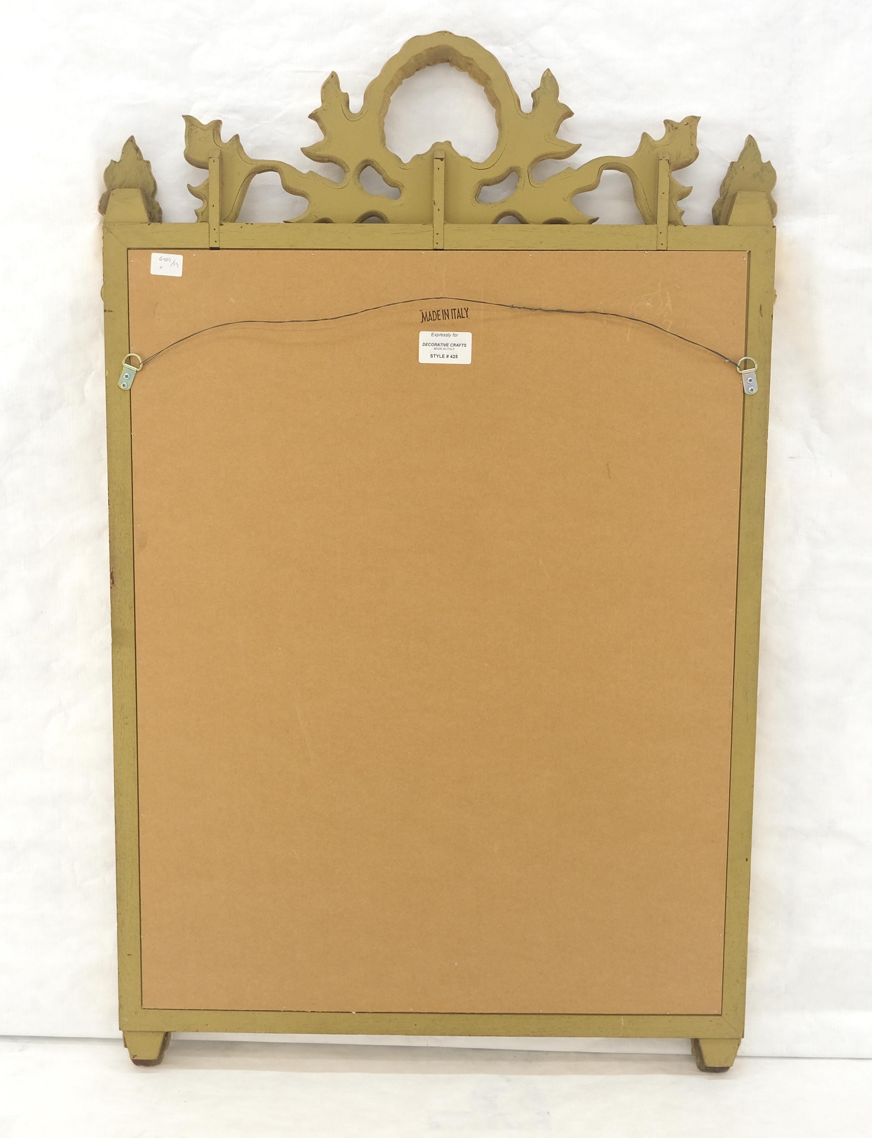 Italian Gilt Gesso Fine Gold Wall Mirror 53x38 Rectangle MINT! in vendita 7