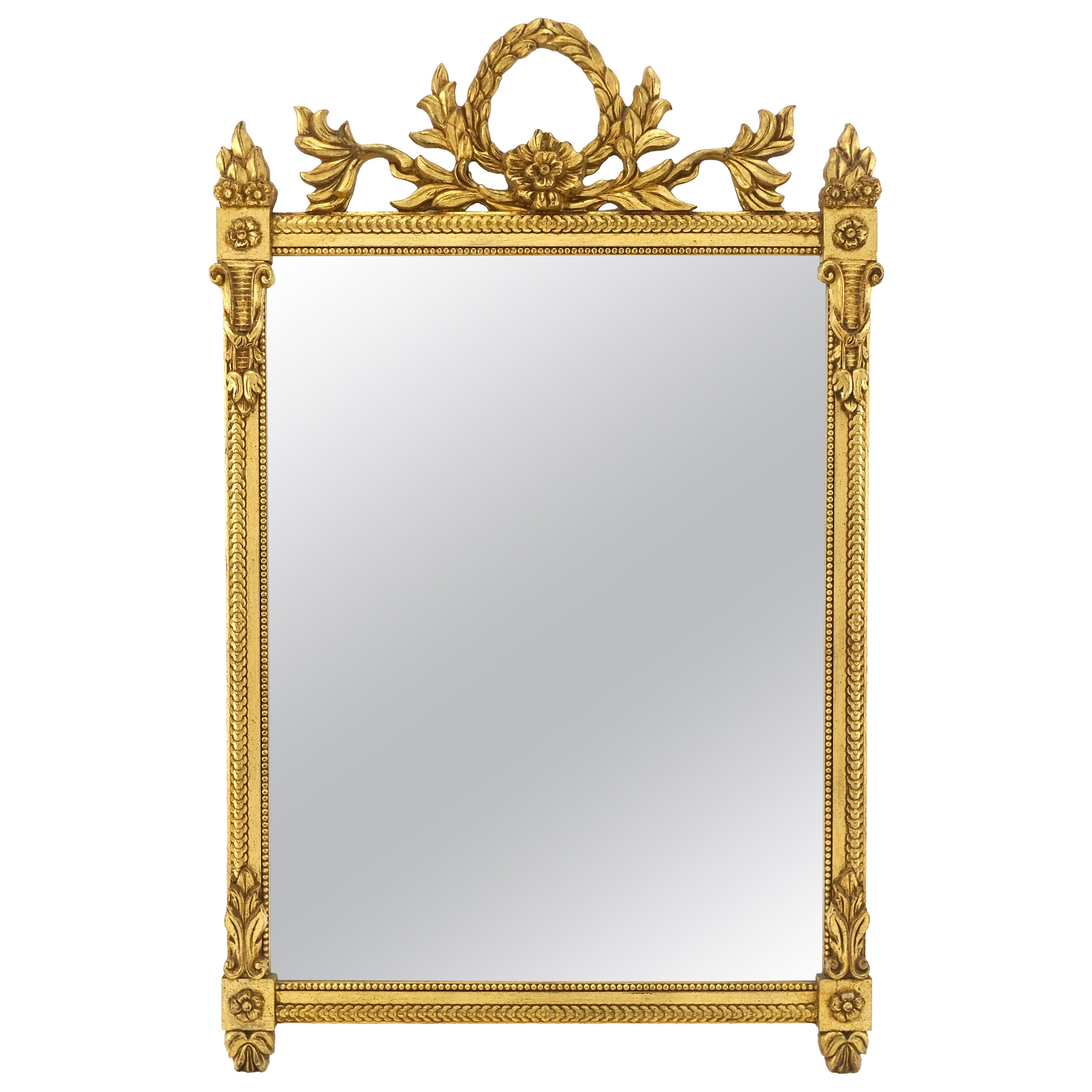 Miroir Italien Gilt Gesso Fine Gold 53x38 Rectangle MINT !