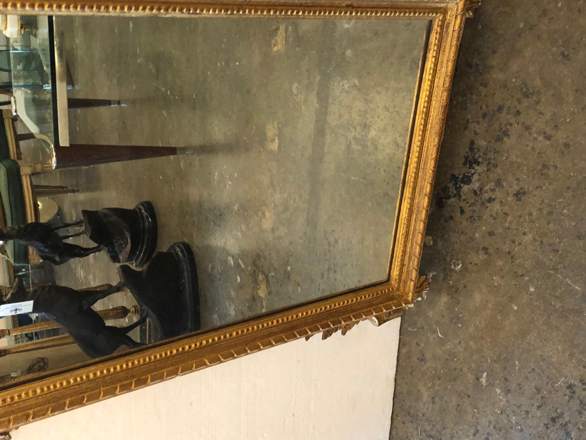 Italian Gilt Gold Florentine Mirror In Good Condition For Sale In Dallas, TX