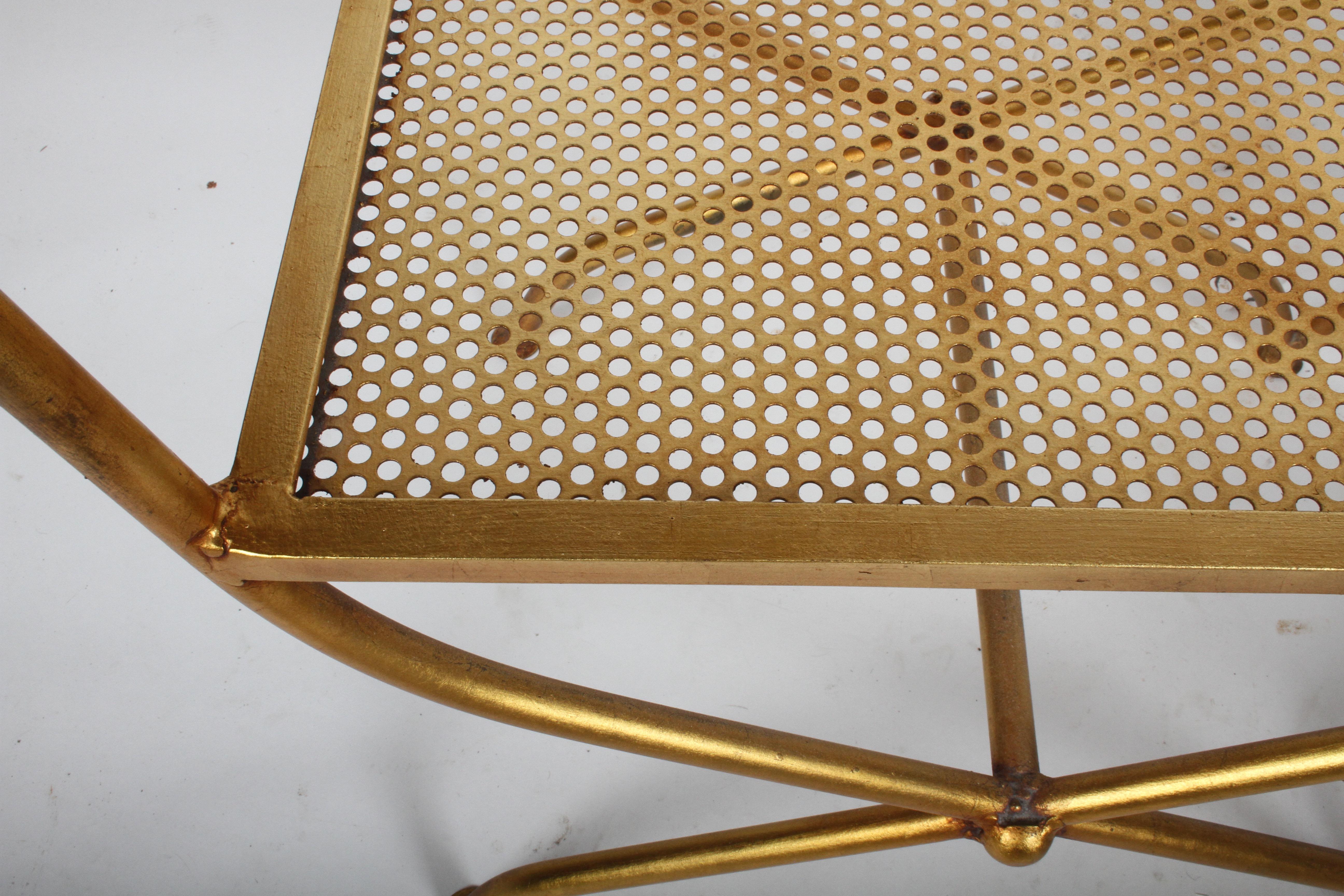 Italian Gilt Hollywood Regency Style Tassel or Rope Bench 6