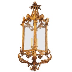 Italian Gilt Iron Lantern