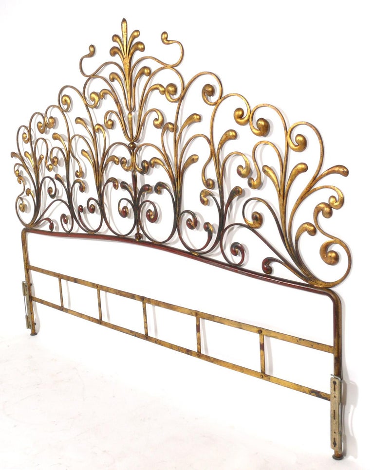 Italian Gilt King Size Headboard For Sale at 1stDibs