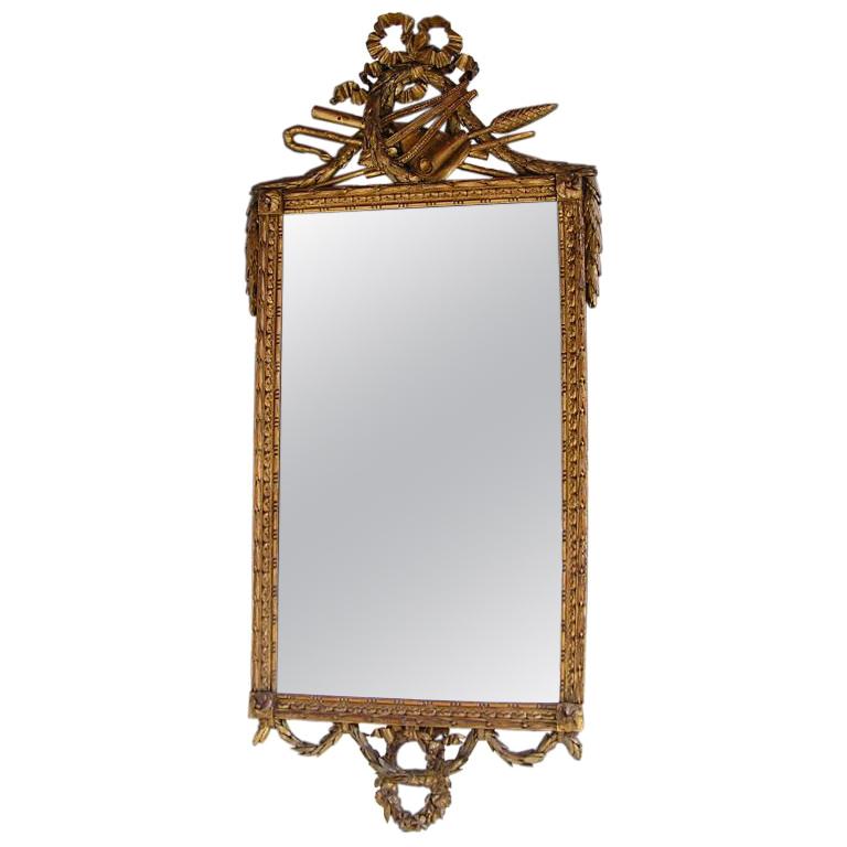 Italian Gilt Mirror For Sale