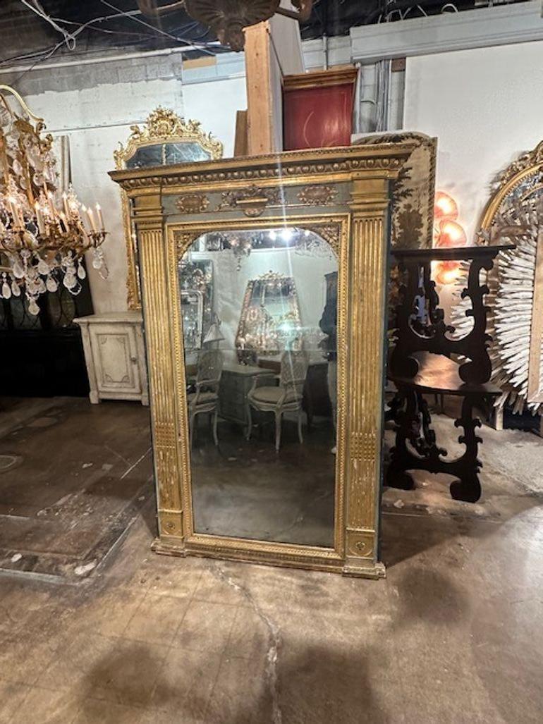 Italian Gilt Mirror From Rome In Good Condition For Sale In Dallas, TX