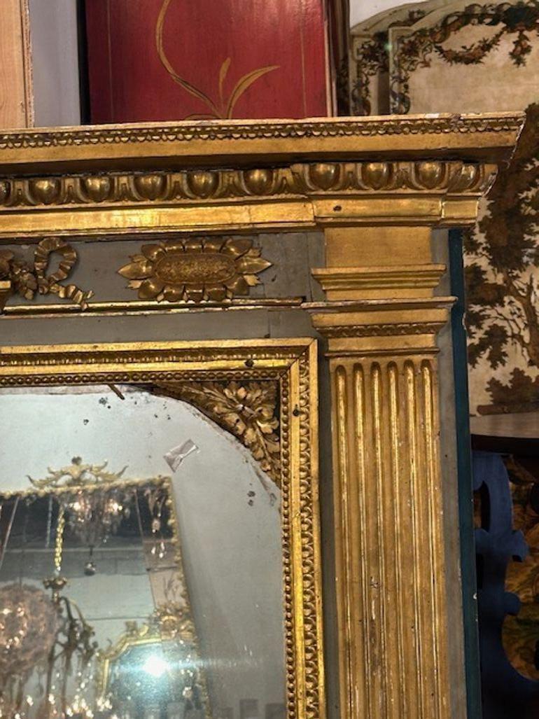 Italienischer vergoldeter Spiegel aus Rom im Angebot 1