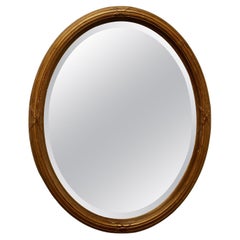 Antique Italian Gilt Oval Mirror