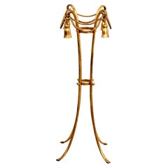Italian Gilt Rope and Tassel Plant Stand