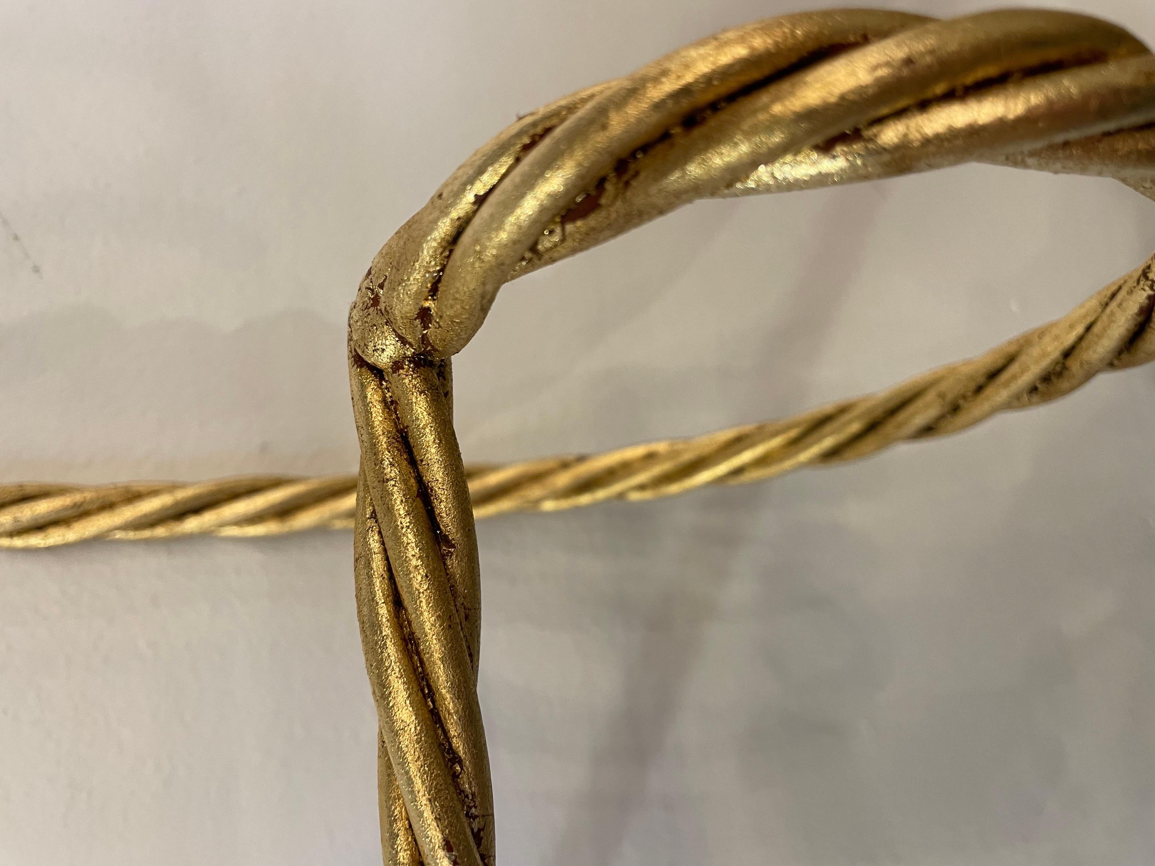 Italienisches vergoldetes Seil Zweistöckiges Wandregal Handtuchhalter 5