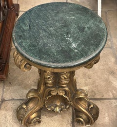 Tabouret italien doré