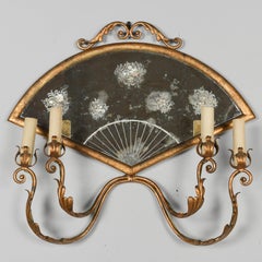 Aplique Espejo Tôle Dorado Italiano