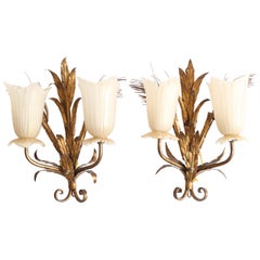 Italian Gilt Tole Sconces