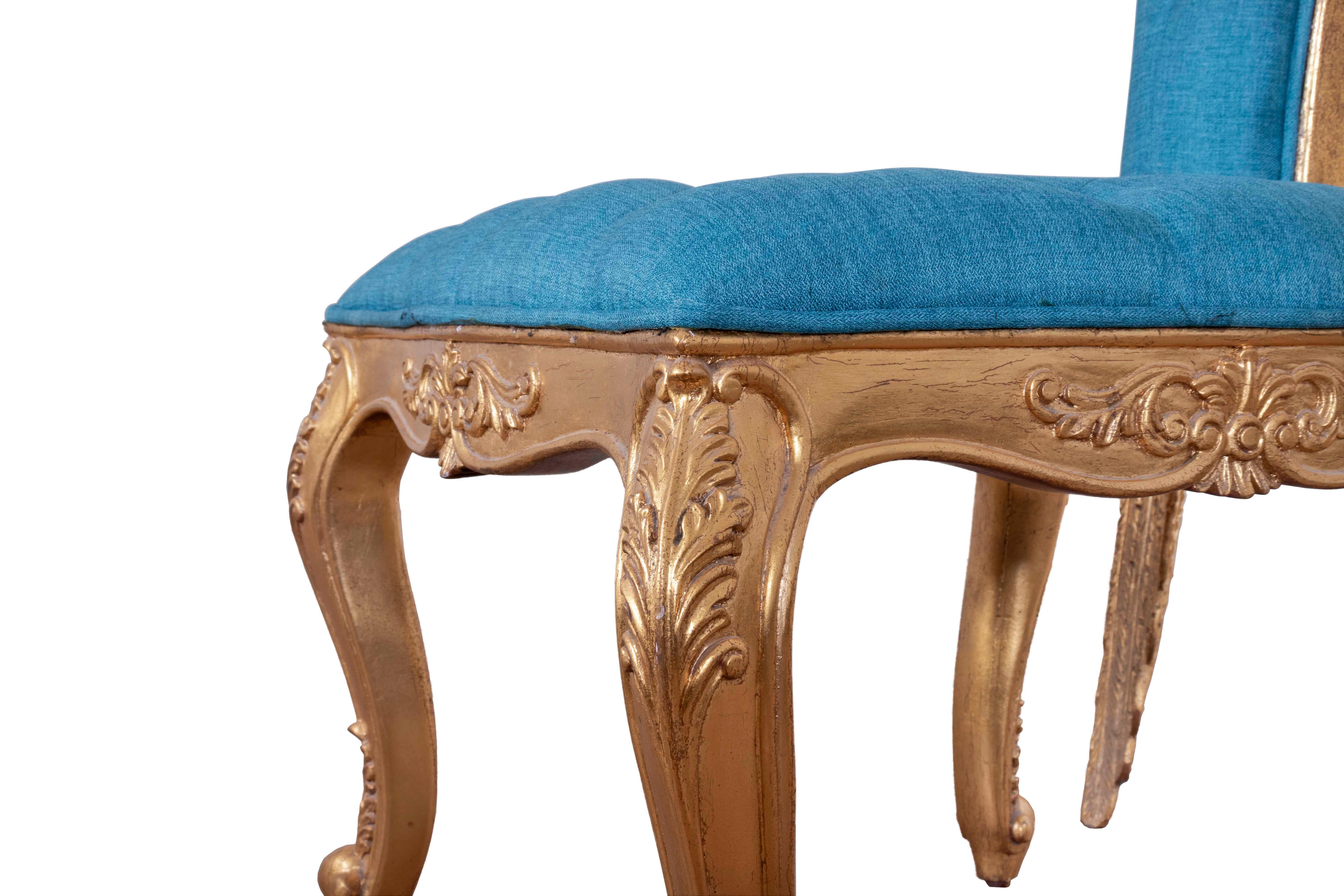 Late 19th Century Italian Gilt Winged Arm Chair, Angel Seat, Circa 1890