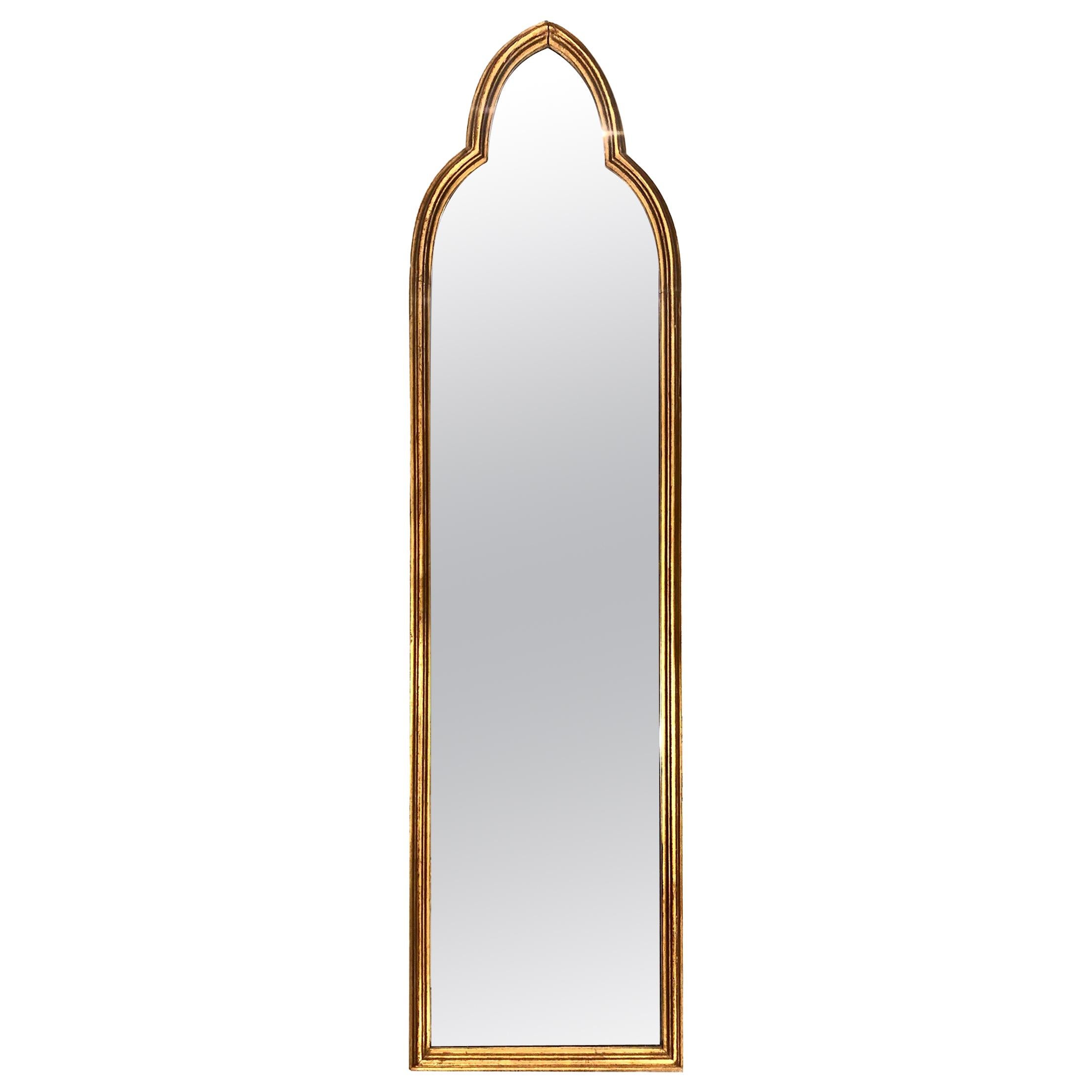 Italian Giltwood Arched Mirror
