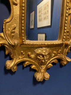 Italian Gilt Wood Baroque Style Mirror