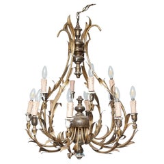 Italian Gilt Wood Chandelier