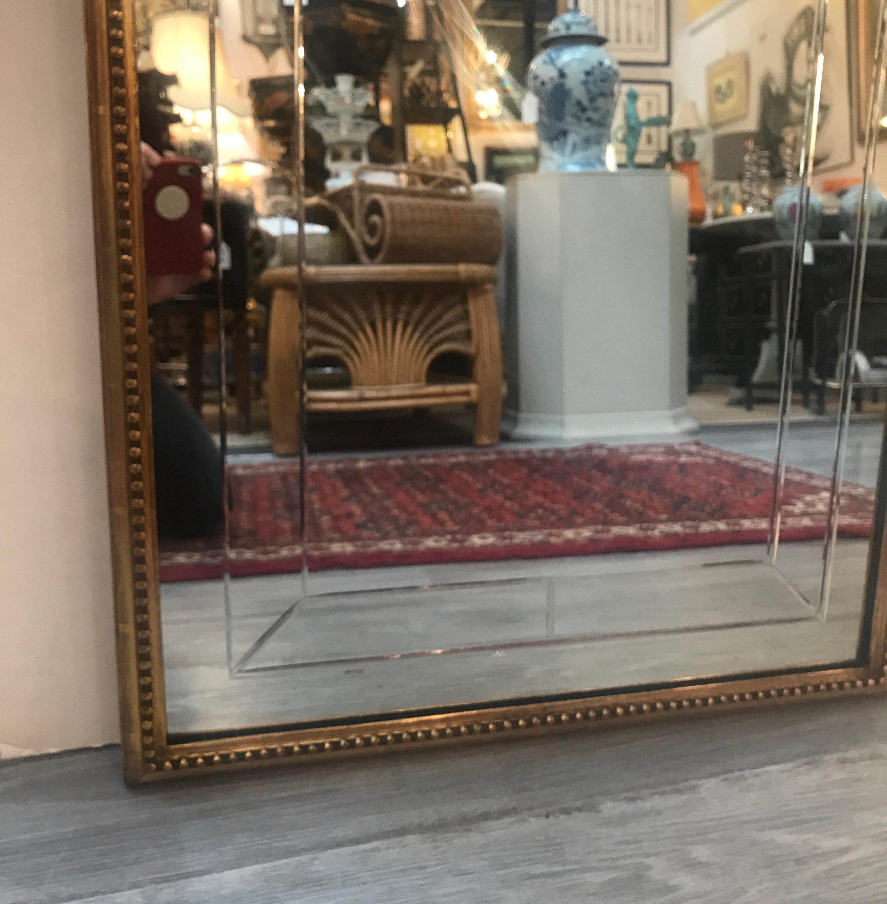 Italian Giltwood Mirror with Engraved Glass 5
