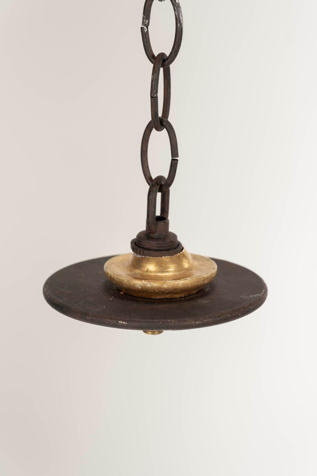 Italian Giltwood and Iron Six-Arm Chandelier 5