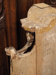Niche murale italienne en bois doré et bois sculpté polychromé, vers 1750