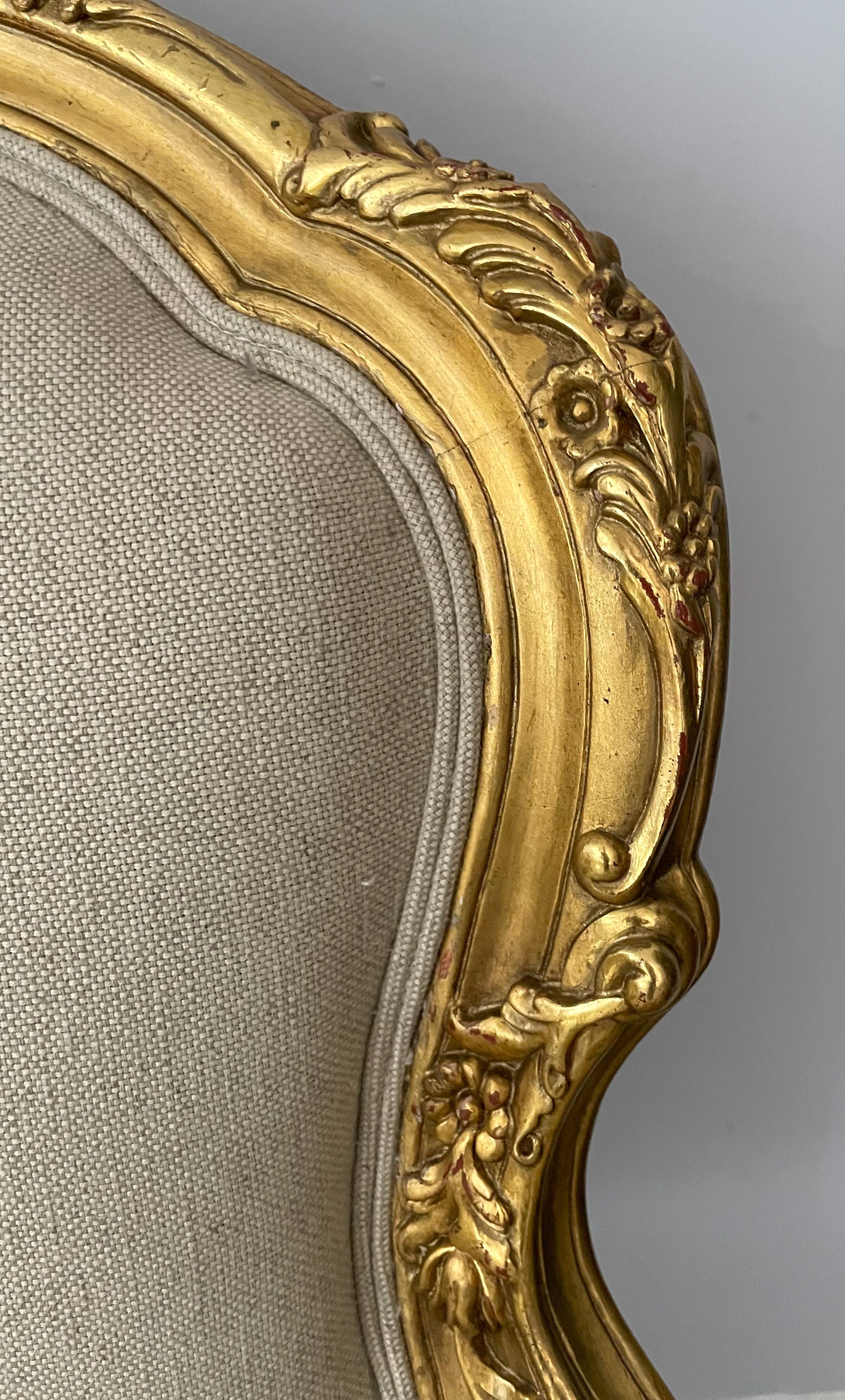 Italian Giltwood Arm Chairs For Sale 1