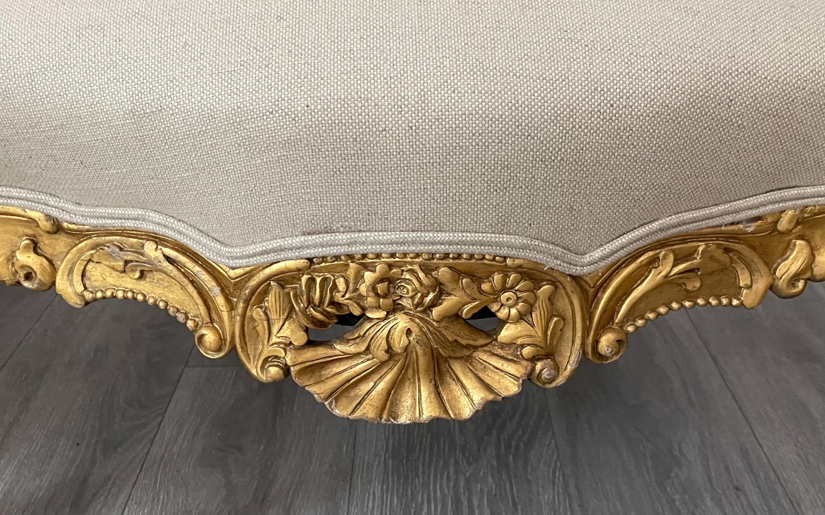 Italian Giltwood Arm Chairs For Sale 3
