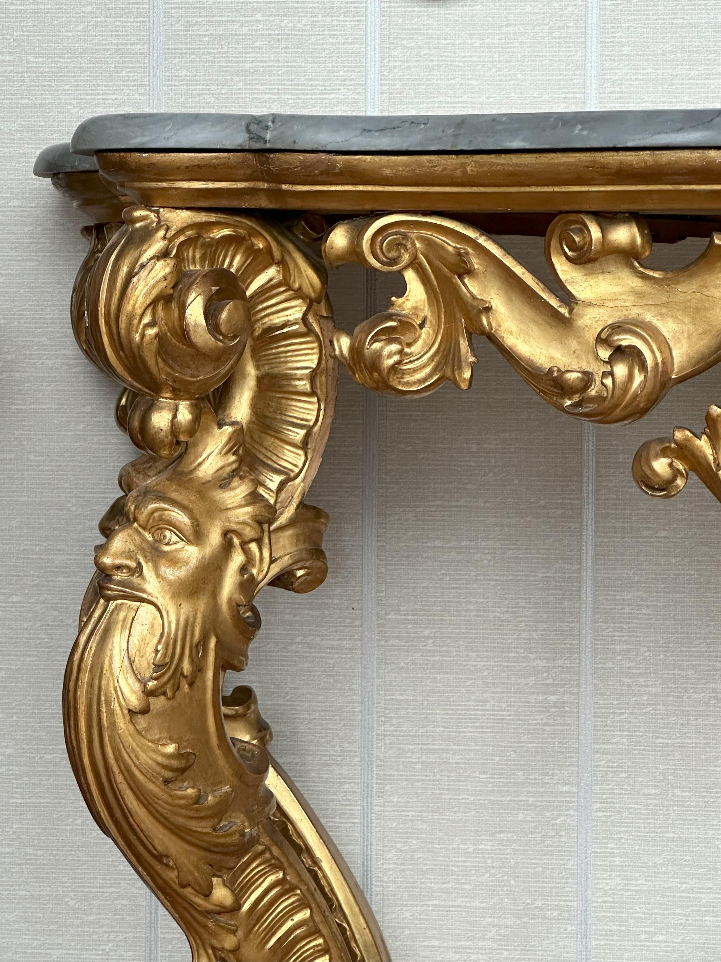 Italian Giltwood Console - Circa 1760 For Sale 5