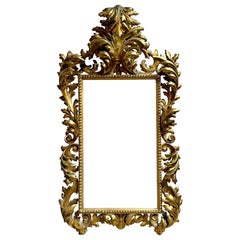 Cornice italiana in legno dorato fiorentino
