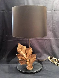 Italian Giltwood Foliate Ornament Adapted as a Lamp, 19th Century