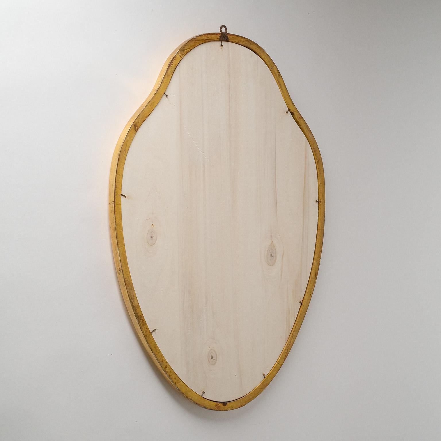 Mid-20th Century Italian Giltwood Mirror, 1940s