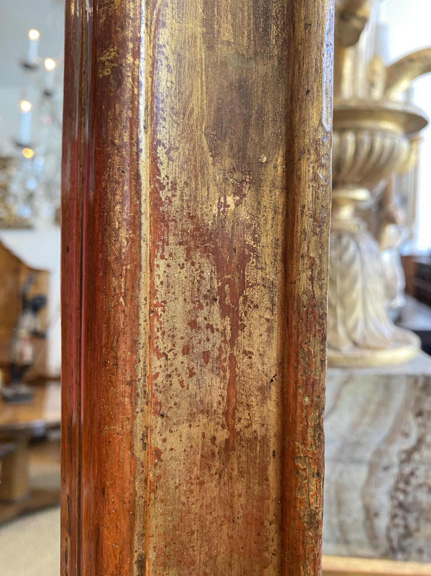 Intagliato Specchio italiano in legno dorato - CIRCA 1800 in vendita