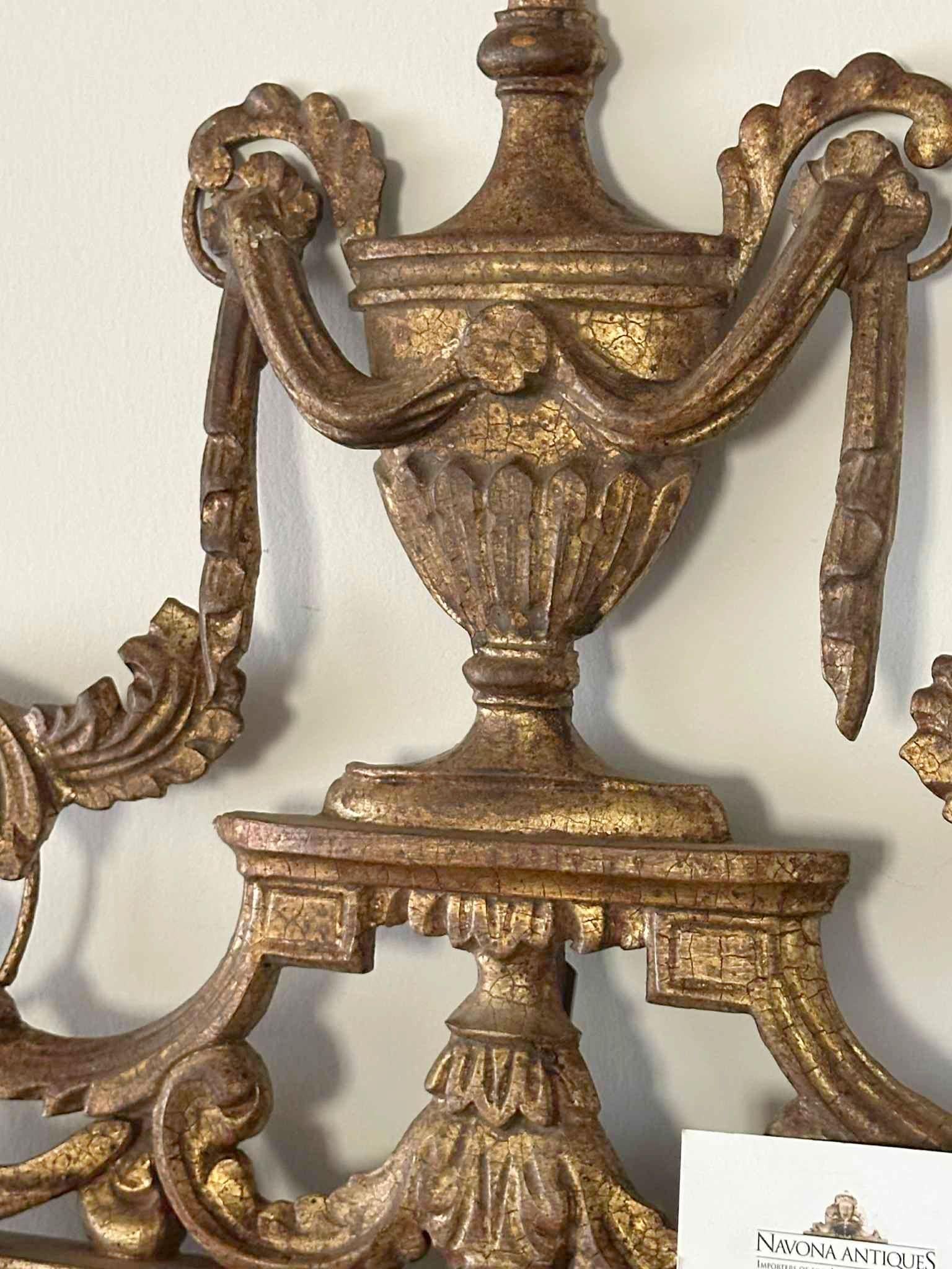 Legno dorato Specchio italiano in legno dorato - CIRCA 1880 in vendita