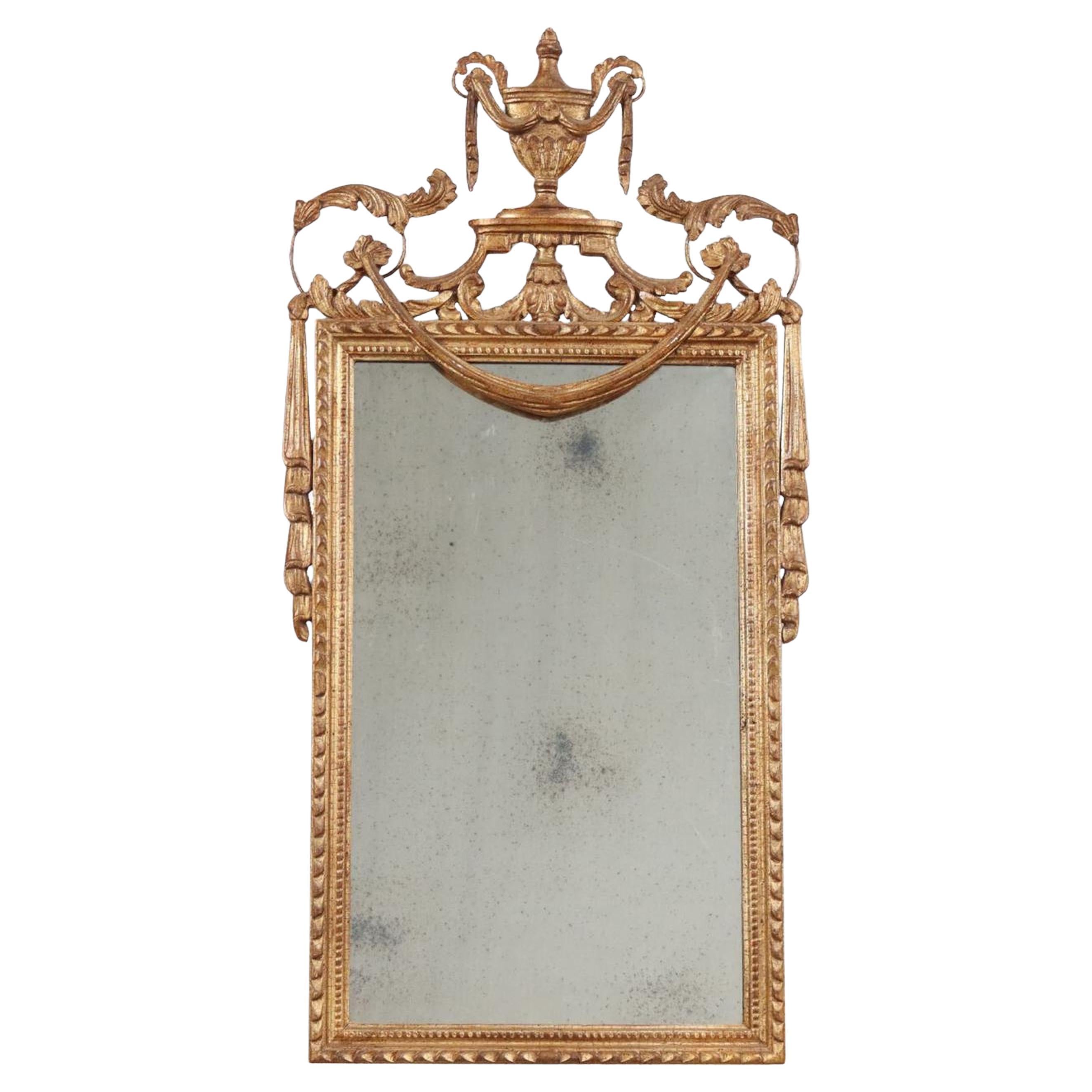 Specchio italiano in legno dorato - CIRCA 1880 in vendita
