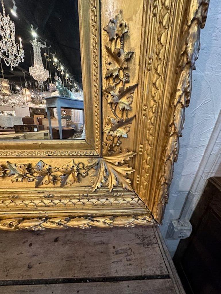 Italienischer Spiegel aus Gildenholz (19. Jahrhundert) im Angebot