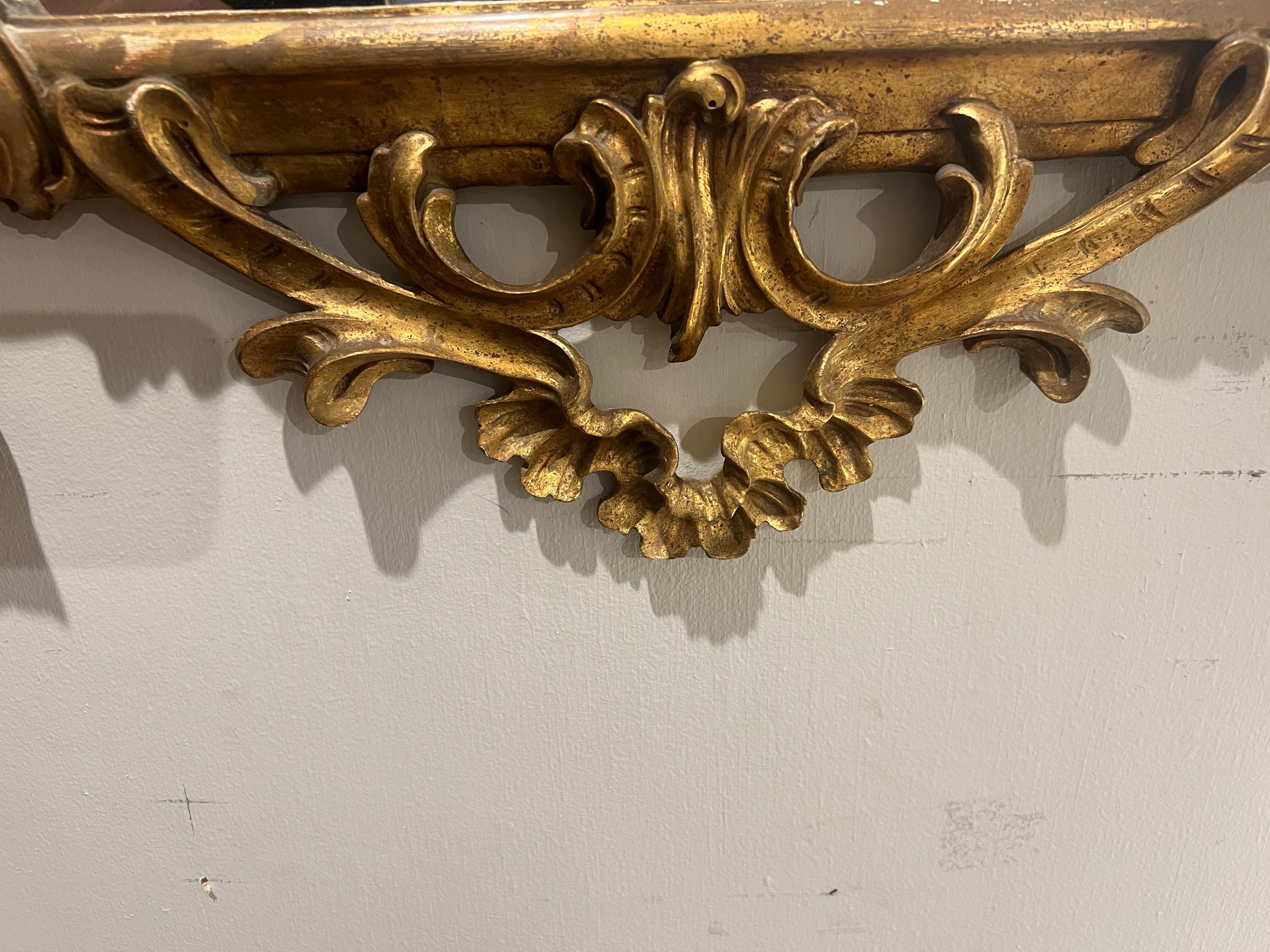 Italian Giltwood Mirror For Sale 1