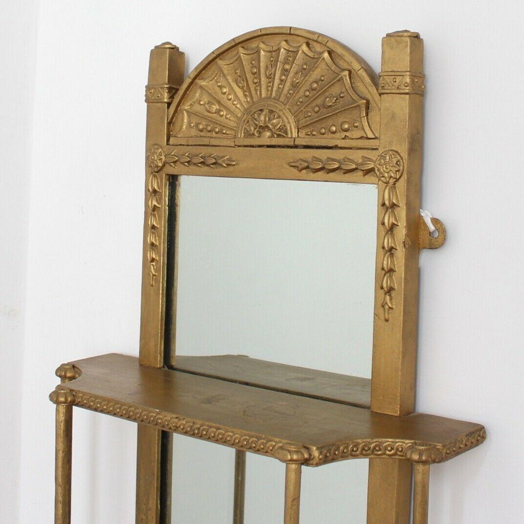 Italian Giltwood Mirror Hanging Shelves, 19th Century 1