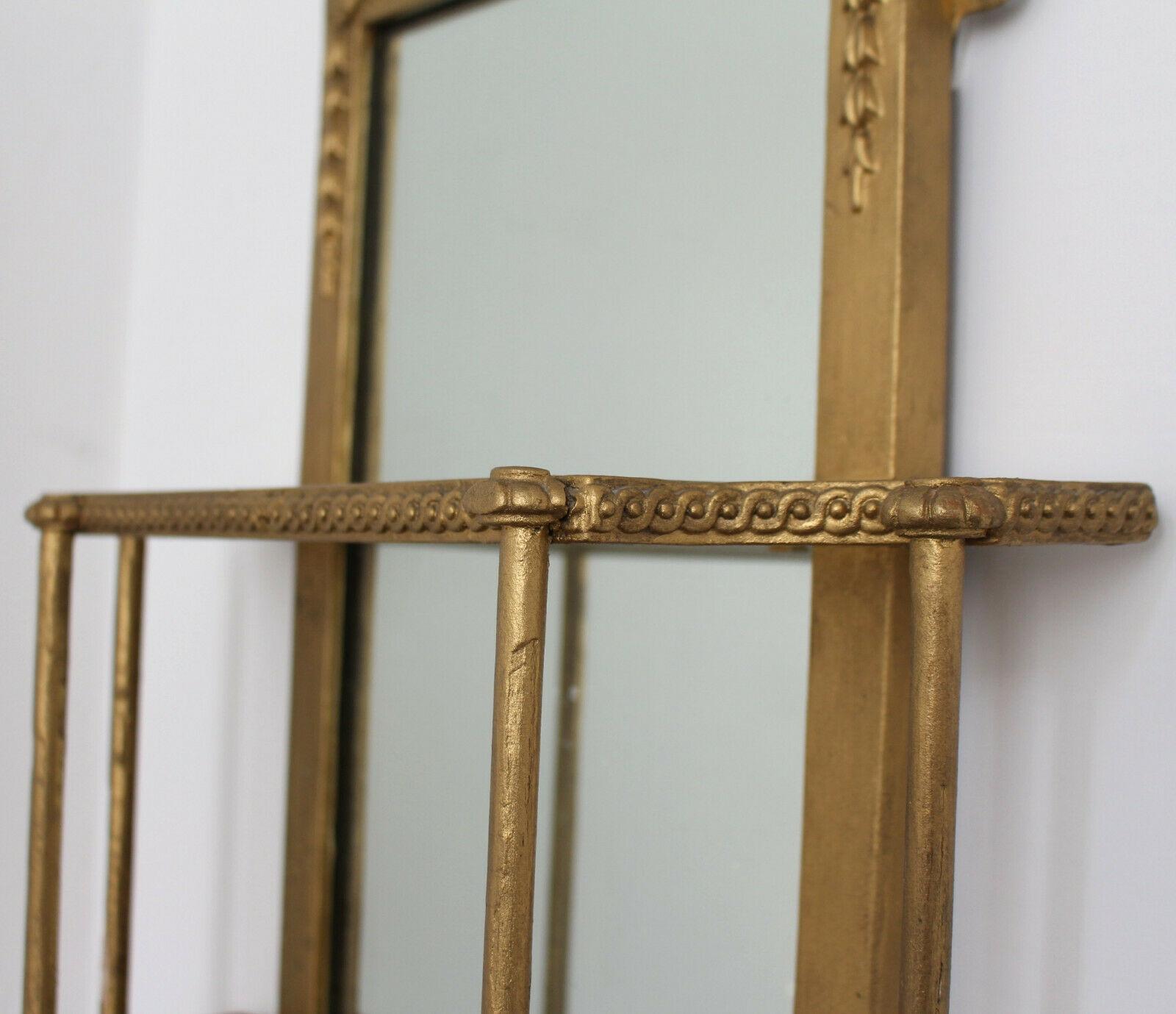 Italian Giltwood Mirror Hanging Shelves, 19th Century 4