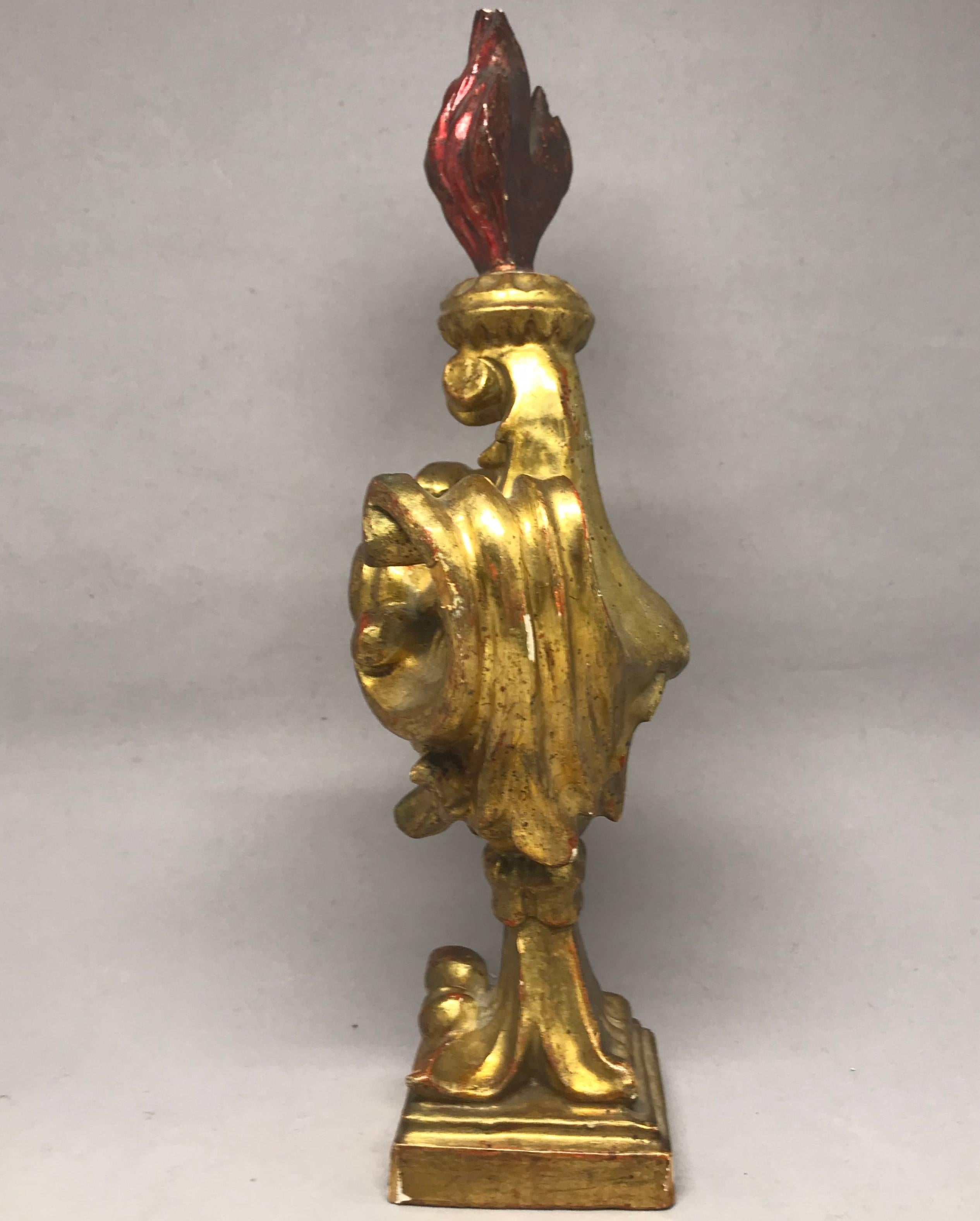 Rococò Decorazione rococò in legno d'orato italiano in vendita