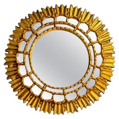 Italian Giltwood Sunburst Mirror