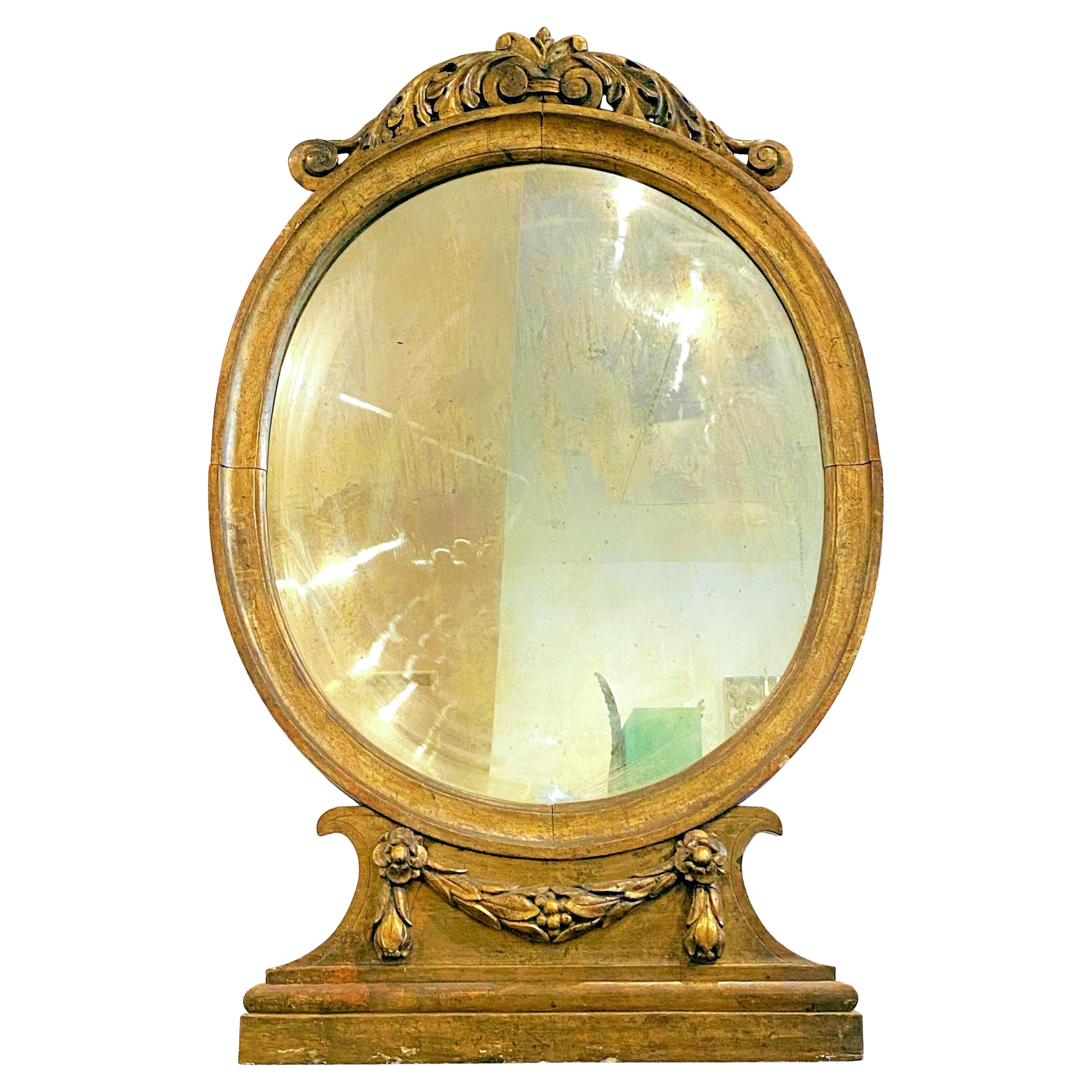 Miroir mural italien en bois doré - Circa 1820 en vente