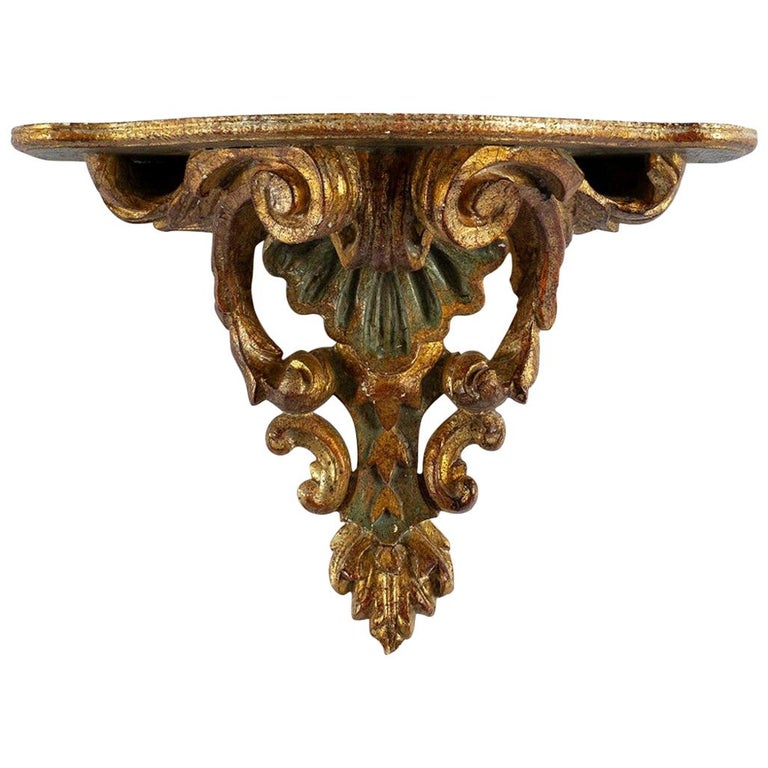 Italian Giltwood Wall Shelf For Sale at 1stDibs