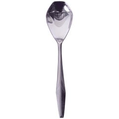 Italian Gio Ponti Flatware Sculptural Diamond Single Spoon by Reed & Barton 1958