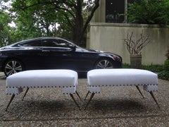 Italian Gio Ponti Inspired Benches or Ottomans