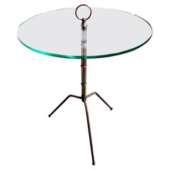 Italian Gio Ponti Inspired Brass Tripod Table