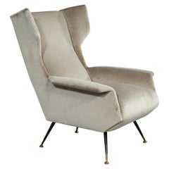 Italian Gio Ponti Style Mid-Century Modern Parlor Chair