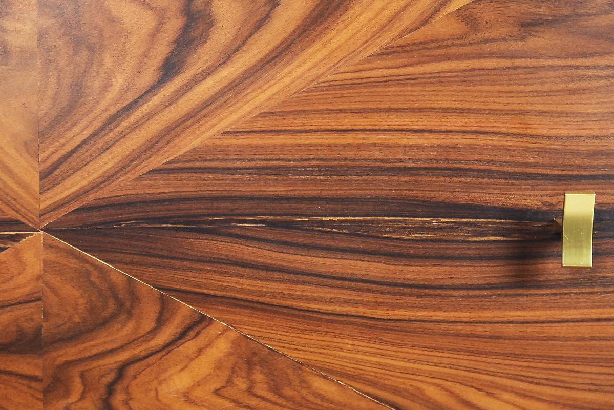 Italian Glamour Burl Rosewood Sideboard with Drawers, 1960s 8