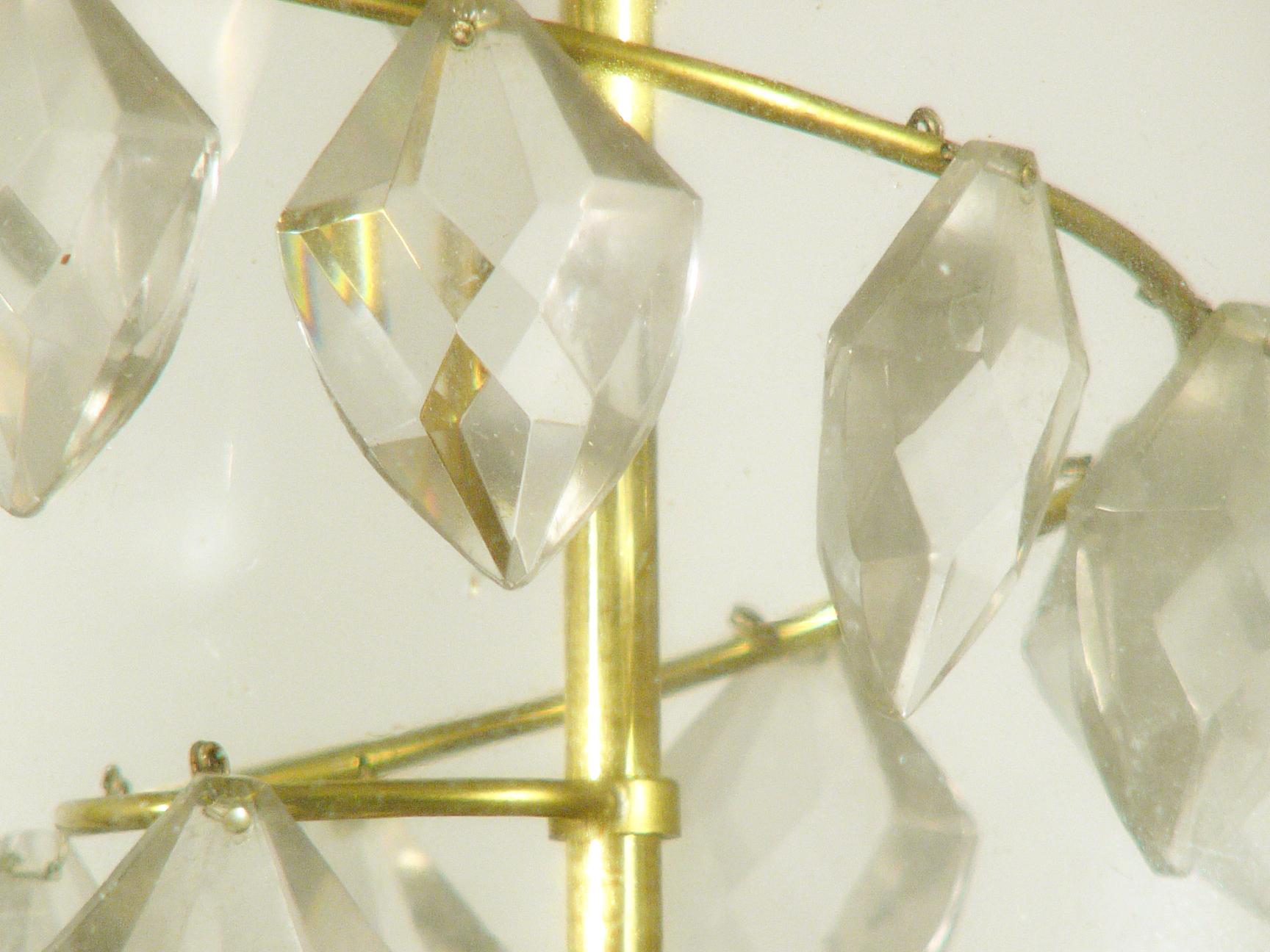 Pendentif italien en verre et laiton des années 1950 dans le style d'Azucena en vente 5